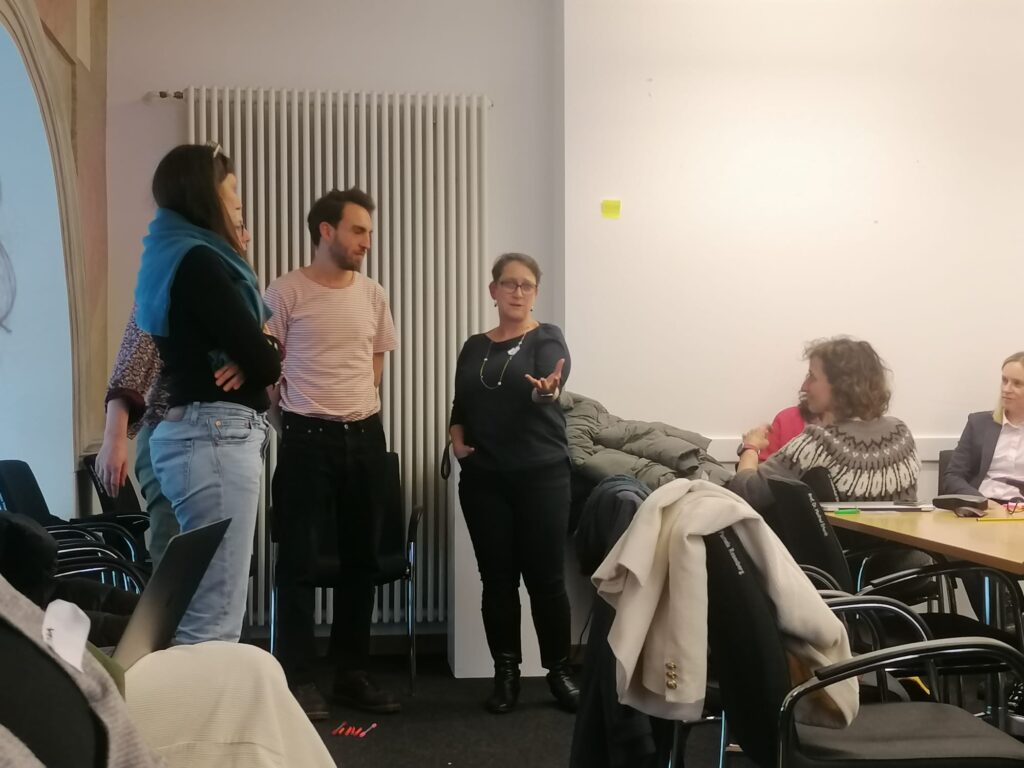 Day 1 - Kate Coleman Workshop exercise on designing an artefact that reflects discussions on protest