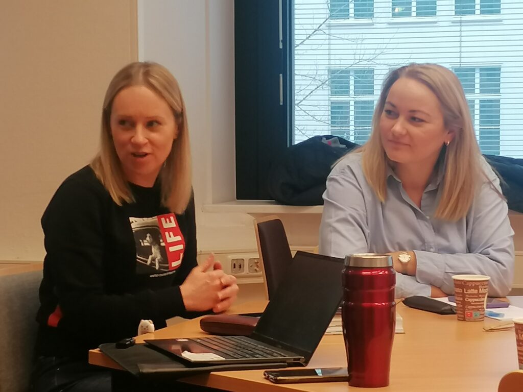 Day 3 - Katerzyna and Julia representing the Polish school partner [insert surnames]