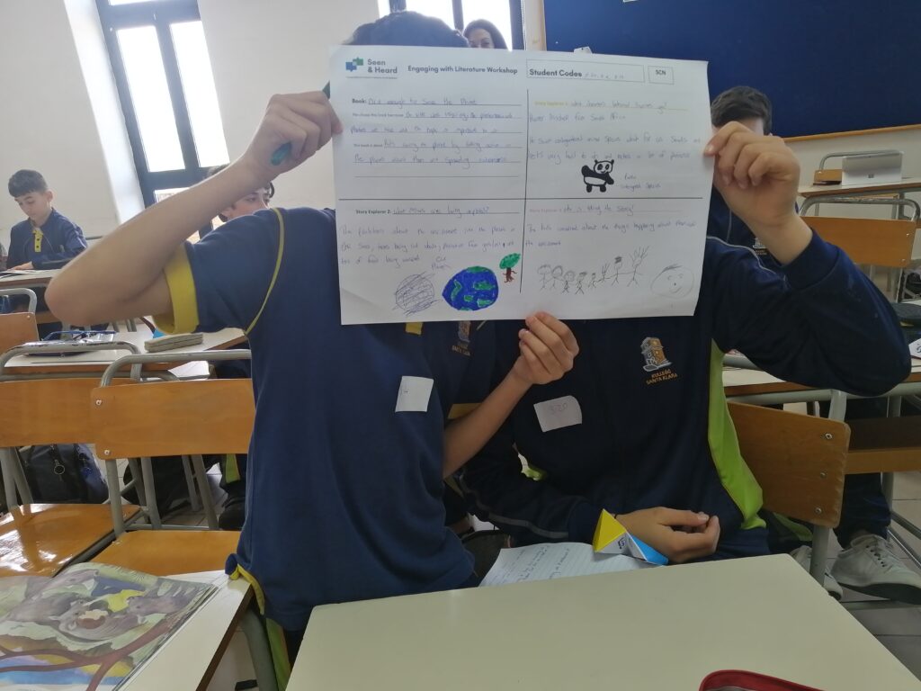 Sharing their work - St Clare Middle School 1