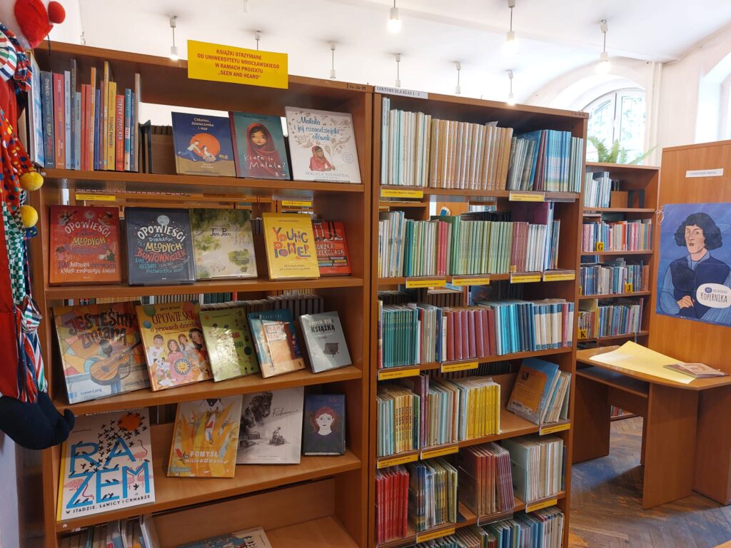 Books we've donated to the school we are working with for Seen and Heard in Poland