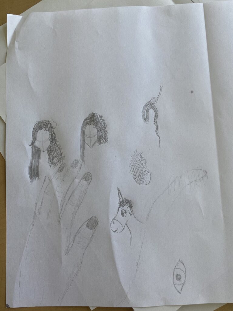 The children's drawings from the wonderful workshop with Chris Riddell on illustration, freedom of expression and storytelling (14/24)
