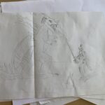 The children's drawings from the wonderful workshop with Chris Riddell on illustration, freedom of expression and storytelling (8/24)