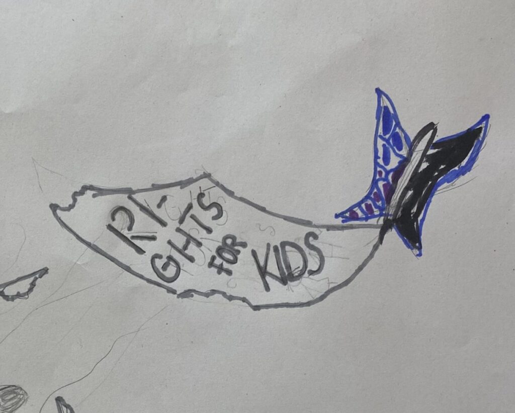 The children's drawings from the wonderful workshop with Chris Riddell on illustration, freedom of expression and storytelling (23/24)