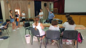 Charlie Cauchi, our audiovisual director, explaining our journey forwards with the mentoring programme