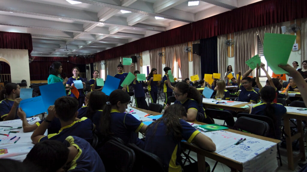 Children in a workshop