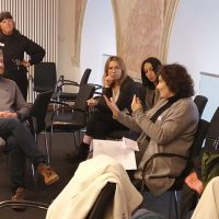 Day 2 – Amnesty International_s workshop on how to support children in designing a protest Team in discussion