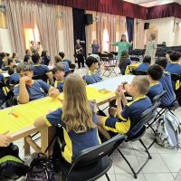 Children’s Rights in Our Hands – Workshops with Sita Brahmachari and Nicky Parker Children in Classroom