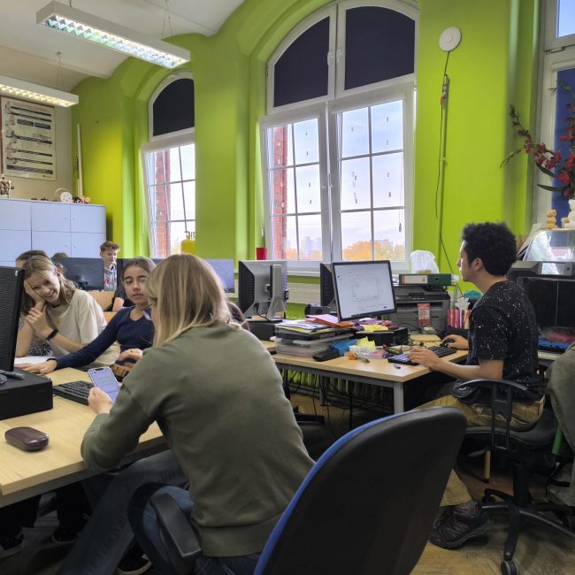 Mentoring Programme – Poland People at desks